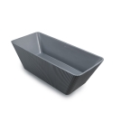 Vasca da bagno freestanding  rettangolare 170x75cm grigio opaco Arkoi Moon Vendita