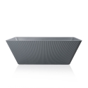Vasca da bagno freestanding  rettangolare 170x75cm grigio opaco Arkoi Moon Offerta