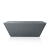 Vasca da bagno freestanding  rettangolare 170x75cm grigio opaco Arkoi Moon Offerta