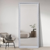 Specchio da terra parete 180x80cm con cornice classica argento Vestur-S Offerta