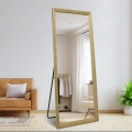 Specchio verticale 180x80cm da parete appoggio a terra effetto legno Kommi Promozione