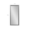 Specchio verticale 180x80cm da parete appoggio a terra effetto legno Kommi Catalogo
