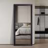 Specchio con cornice nera 180x80cm da parete appoggio a terra Aprikosa Saldi