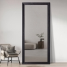 Specchio con cornice nera 180x80cm da parete appoggio a terra Aprikosa Sconti