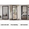 Specchio con cornice nera 180x80cm da parete appoggio a terra Aprikosa Catalogo
