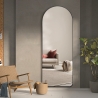 Specchio da muro parete con cornice nera 170x65cm design moderno Selur Saldi