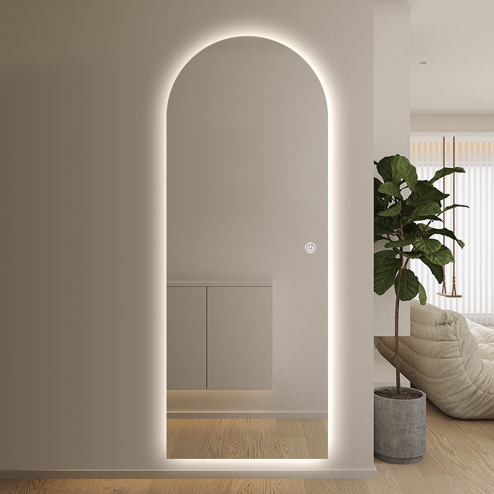 Specchio da parete moderno retroilluminato 170x65cm luce LED Stjarna Promozione Specchio da parete moderno retroilluminato 170x65cm luce LED Stjarna Promozione