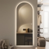 Specchio da parete moderno retroilluminato 170x65cm luce LED Stjarna Saldi