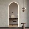 Specchio da parete moderno retroilluminato 170x65cm luce LED Stjarna Catalogo