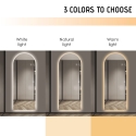 Specchio da parete moderno retroilluminato 170x65cm luce LED Stjarna Stock