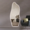 Specchio da parete retroilluminato design moderno irregolare 170x65cm Kerti Saldi
