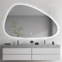 Specchio bagno antiappannamento design moderno retroilluminato Humar Saldi