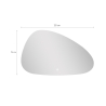 Specchio bagno antiappannamento design moderno retroilluminato Humar Stock