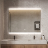 Specchio bagno LED retroilluminato 90x70cm antiappannamento Krona L Saldi
