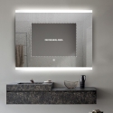 Specchio bagno LED retroilluminato 90x70cm antiappannamento Krona L Sconti