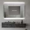 Specchio bagno LED retroilluminato 90x70cm antiappannamento Krona L Sconti
