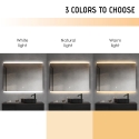 Specchio bagno LED retroilluminato 90x70cm antiappannamento Krona L Catalogo