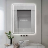 Specchio da bagno retroilluminato 60x80cm con antiappannamento Vindur L Saldi
