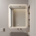 Specchio da bagno retroilluminato 60x80cm con antiappannamento Vindur L Sconti