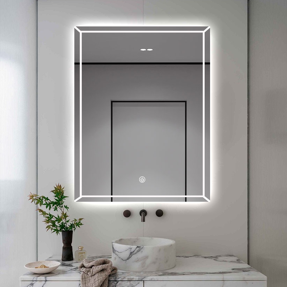 Specchio bagno con antiappannamento retroilluminato 70x90cm Vindur XL Promozione Specchio bagno con antiappannamento retroilluminato 70x90cm Vindur XL Promozione
