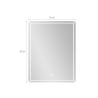 Specchio bagno con antiappannamento retroilluminato 70x90cm Vindur XL Stock
