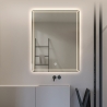 Specchio bagno con antiappannamento retroilluminato 70x90cm Vindur XL Sconti