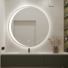 Specchio per bagno rotondo 70cm antiappannamento retroilluminato Skeri XL Offerta