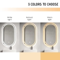 Specchio bagno design ovale retroilluminato con antiappannamento Refur XL Catalogo