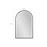 Specchio da bagno retroilluminato con cornice nera antiappannamento Flaska Stock