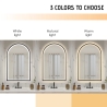 Specchio da bagno retroilluminato con cornice nera antiappannamento Flaska Catalogo