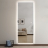 Specchio LED da parete rettangolare 170x65cm retroilluminato Trefil Offerta