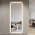 Specchio LED da parete rettangolare 170x65cm retroilluminato Trefil Sconti
