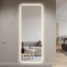 Specchio LED da parete rettangolare 170x65cm retroilluminato Trefil Sconti