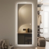 Specchio LED da parete rettangolare 170x65cm retroilluminato Trefil Catalogo