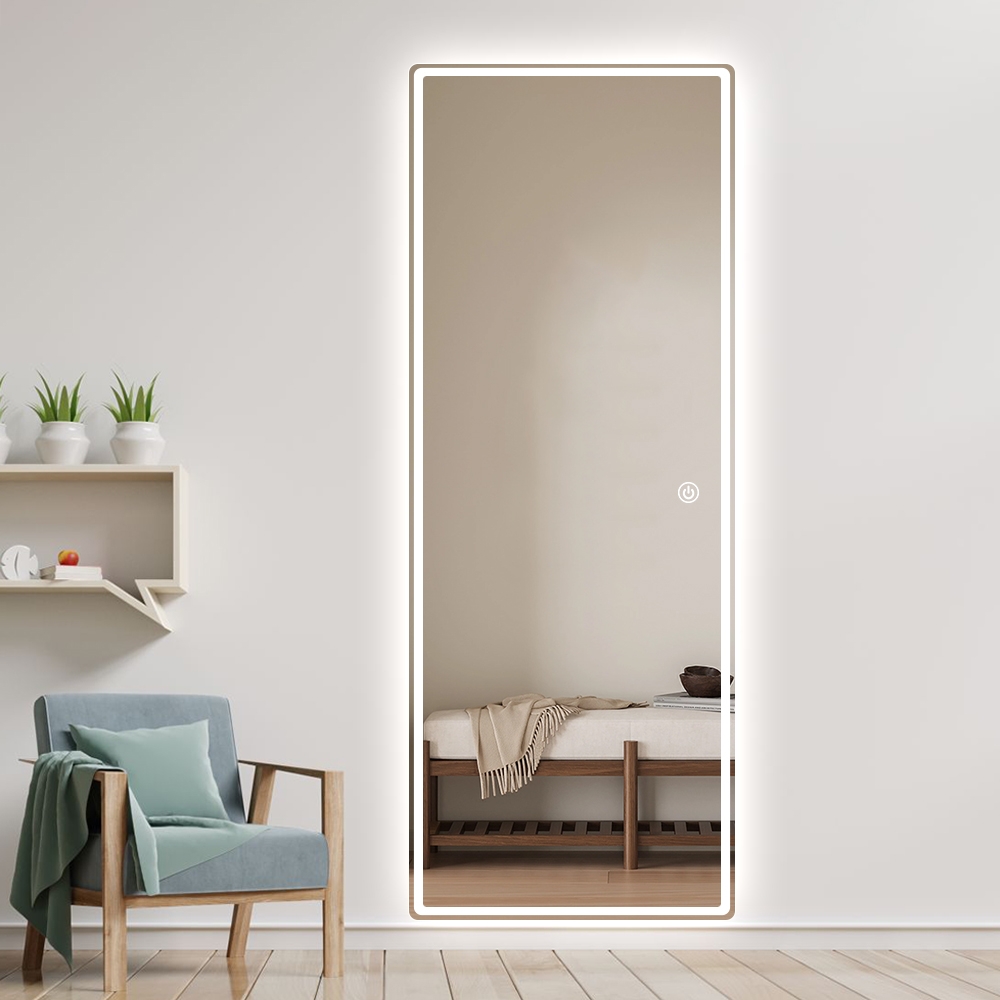 Specchio LED da parete rettangolare 170x65cm retroilluminato Trefil Promozione Specchio LED da parete rettangolare 170x65cm retroilluminato Trefil Promozione