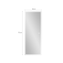 Specchio LED da parete rettangolare 170x65cm retroilluminato Trefil Scelta