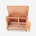 Conigliera casetta recinto per conigli da esterno in legno Carrot Offerta