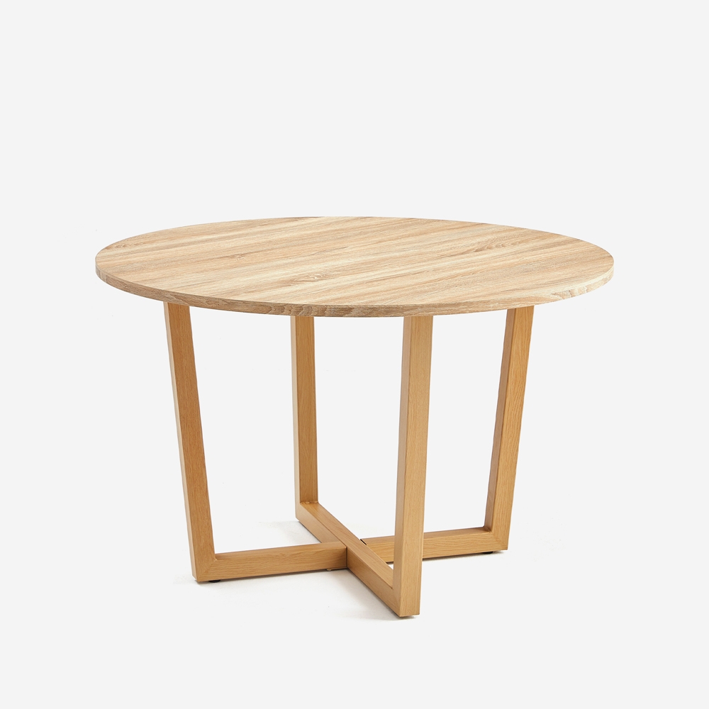 Table ronde cuisine design moderne en bois 120cm Zira Promotion Table ronde cuisine design moderne en bois 120cm Zira Promotion