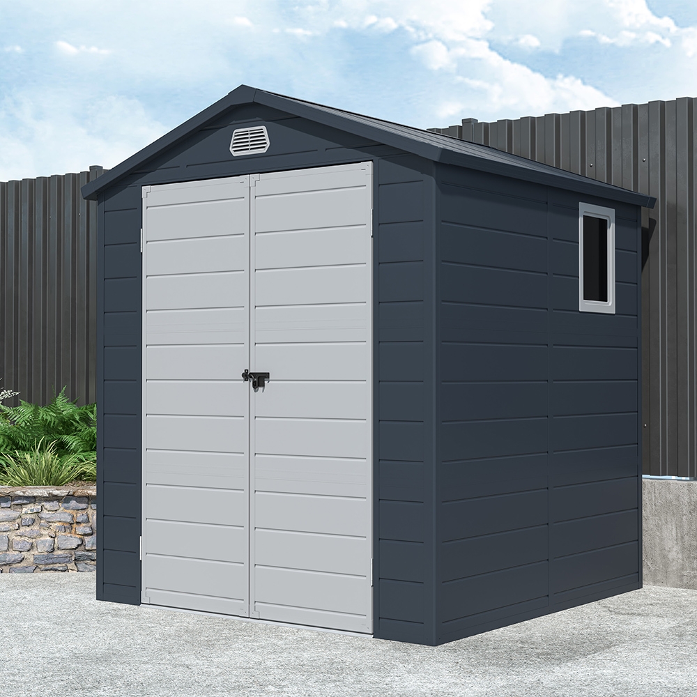 Casetta porta attrezzi in polipropilene da giardino 192x190x219cm Bracciano Promozione Casetta porta attrezzi in polipropilene da giardino 192x190x219cm Bracciano Promozione