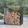 Legnaia da esterno giardino in metallo 110x52x110cm Livigno Promozione