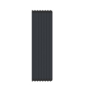 Legnaia in metallo da esterno giardino 110x52x180cm Courmayeur Offerta