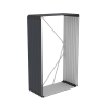 Legnaia in metallo da esterno giardino 110x52x180cm Courmayeur Saldi