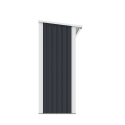 Legnaia da esterno in metallo portalegna da giardino 182x89x190cm Vipiteno Sconti