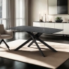 Tavolo sala da pranzo moderno 180x90cm design effetto marmo Tijuana Vendita