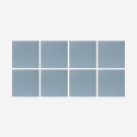 Set di 8 pannelli 60x60cm decorativi fonoassorbenti azzurro Klank-A Vendita