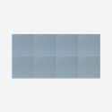 Set di 8 pannelli 60x60cm decorativi fonoassorbenti azzurro Klank-A Saldi
