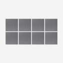 Set 8 pannelli decorativi di design fonoassorbenti 60x60 grigio Klank-GC Vendita