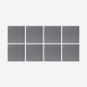 Set 8 pannelli decorativi di design fonoassorbenti 60x60 grigio Klank-GC Vendita