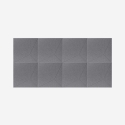 Set 8 pannelli decorativi di design fonoassorbenti 60x60 grigio Klank-GC Saldi