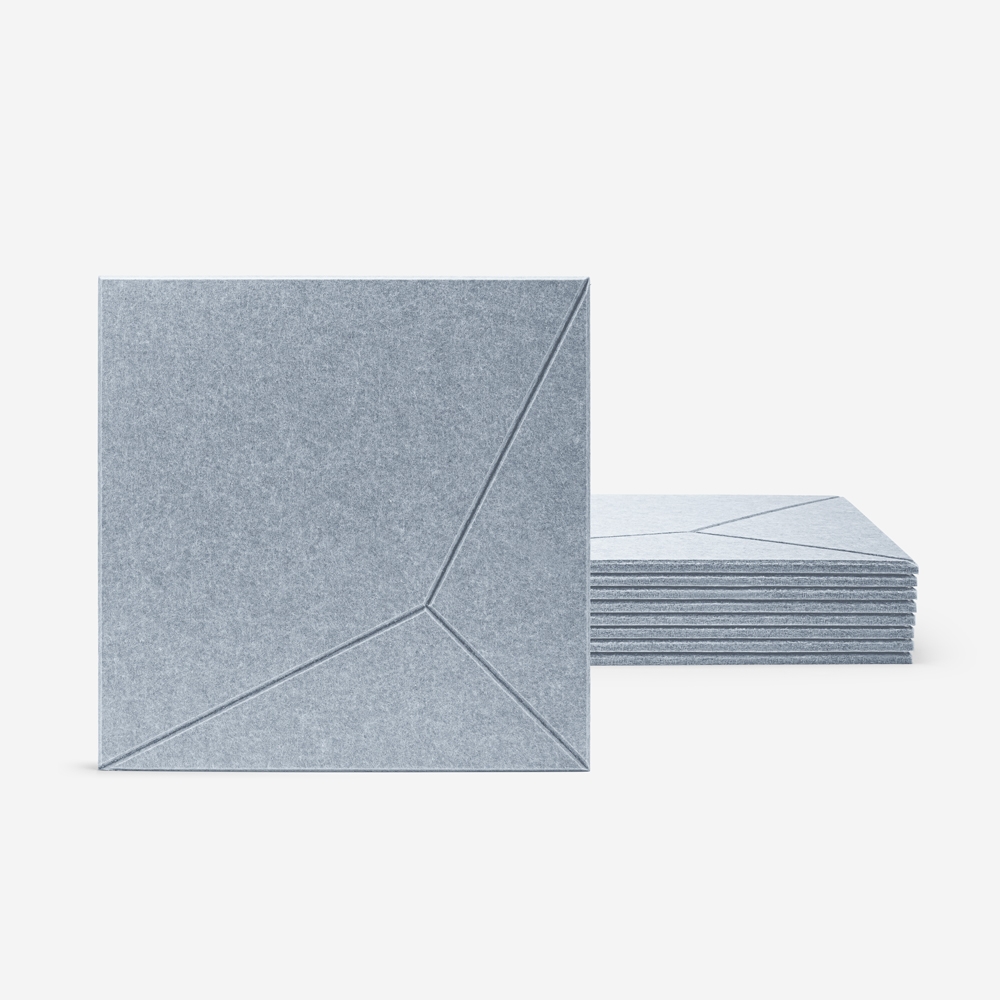 8 panneaux insonorisants décoratifs gris 60x60cm Klank-G Promotion 8 panneaux insonorisants décoratifs gris 60x60cm Klank-G Promotion